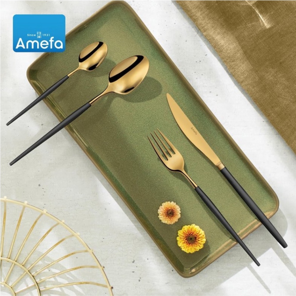 AMEFA NWT soprano 20pc flatware set for 4 -stainless steel -rust resistant - Picture 6 of 13
